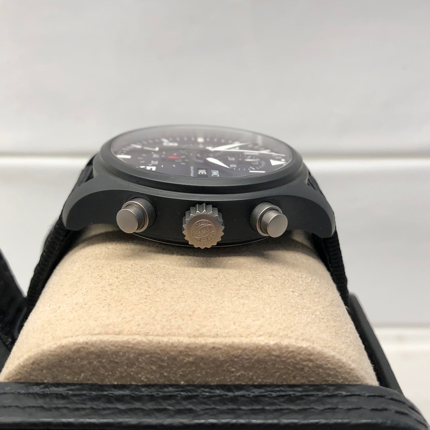 IWC Pilot’s Watch Chronograph TOP GUN IW389101 Ceramic Automatic Wristwatch with Box and Papers Unworn - HASHTAGWATCHCO
