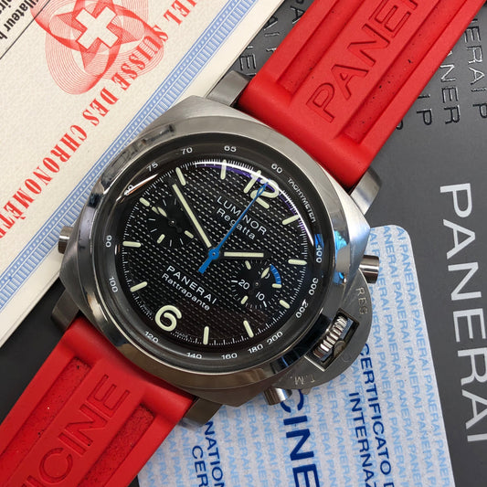Panerai Luminor 1950 Regatta Rattrapante PAM00286 Stainless Steel Automatic Wristwatch with Box and Papers