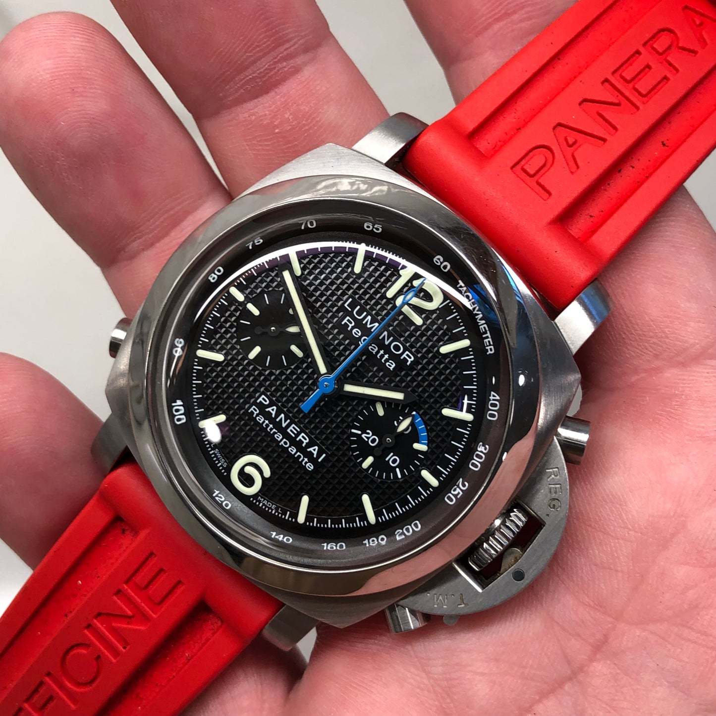 Panerai Luminor 1950 Regatta Rattrapante PAM00286 Stainless Steel Automatic Wristwatch with Box and Papers - HASHTAGWATCHCO
