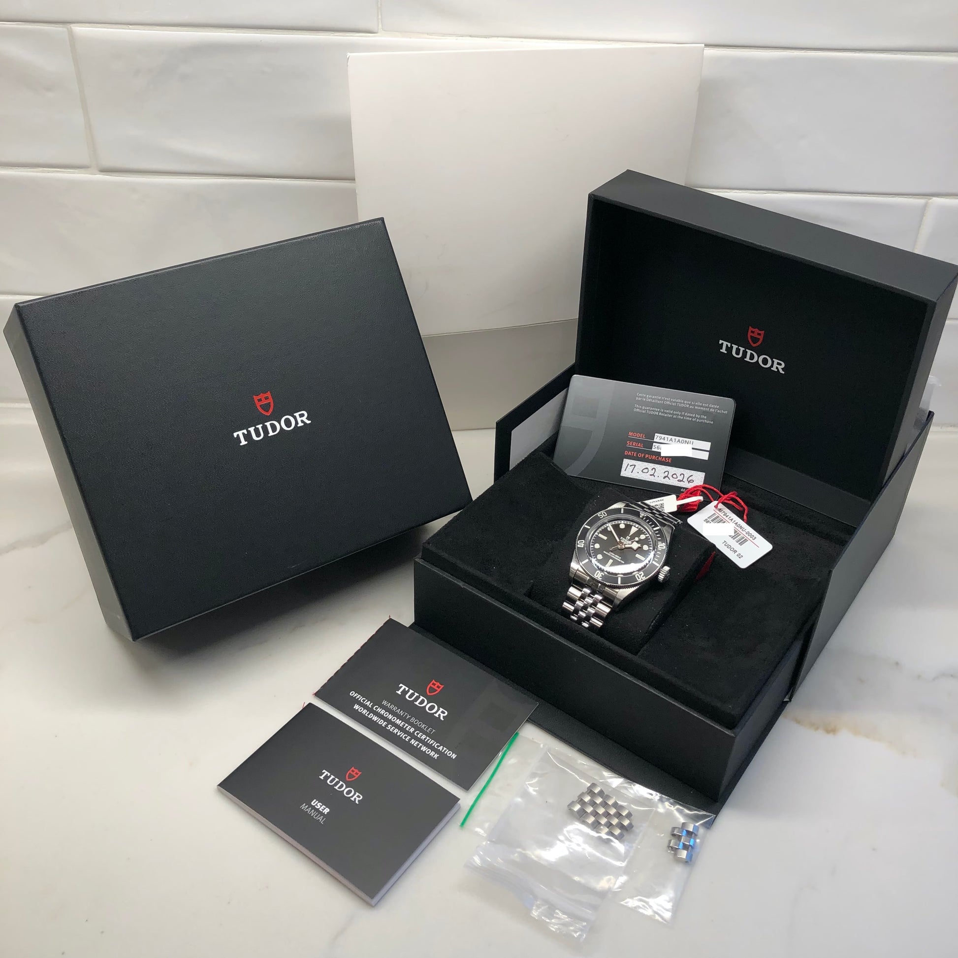 2026 Tudor Black Bay 7941A1A0NU Steel Black Automatic 41mm