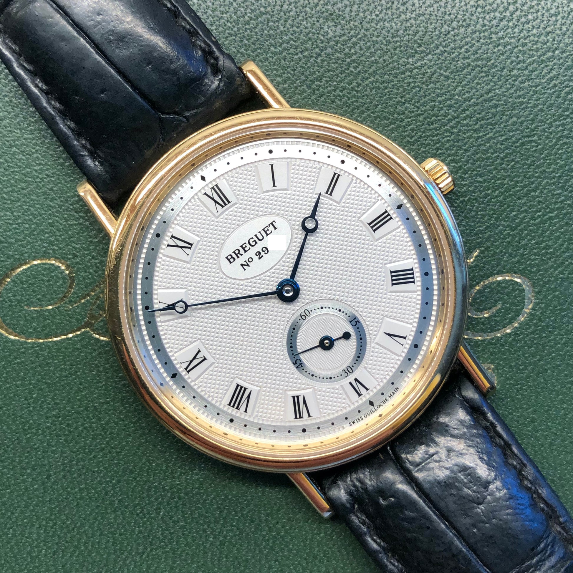 Breguet Classique 3910BA 18K Yellow Gold Coin Edge Wristwatch with Boxes - HASHTAGWATCHCO