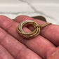David Yurman Crossover Pendant 18K Yellow Gold with Diamonds 21mm Necklace - HASHTAGWATCHCO