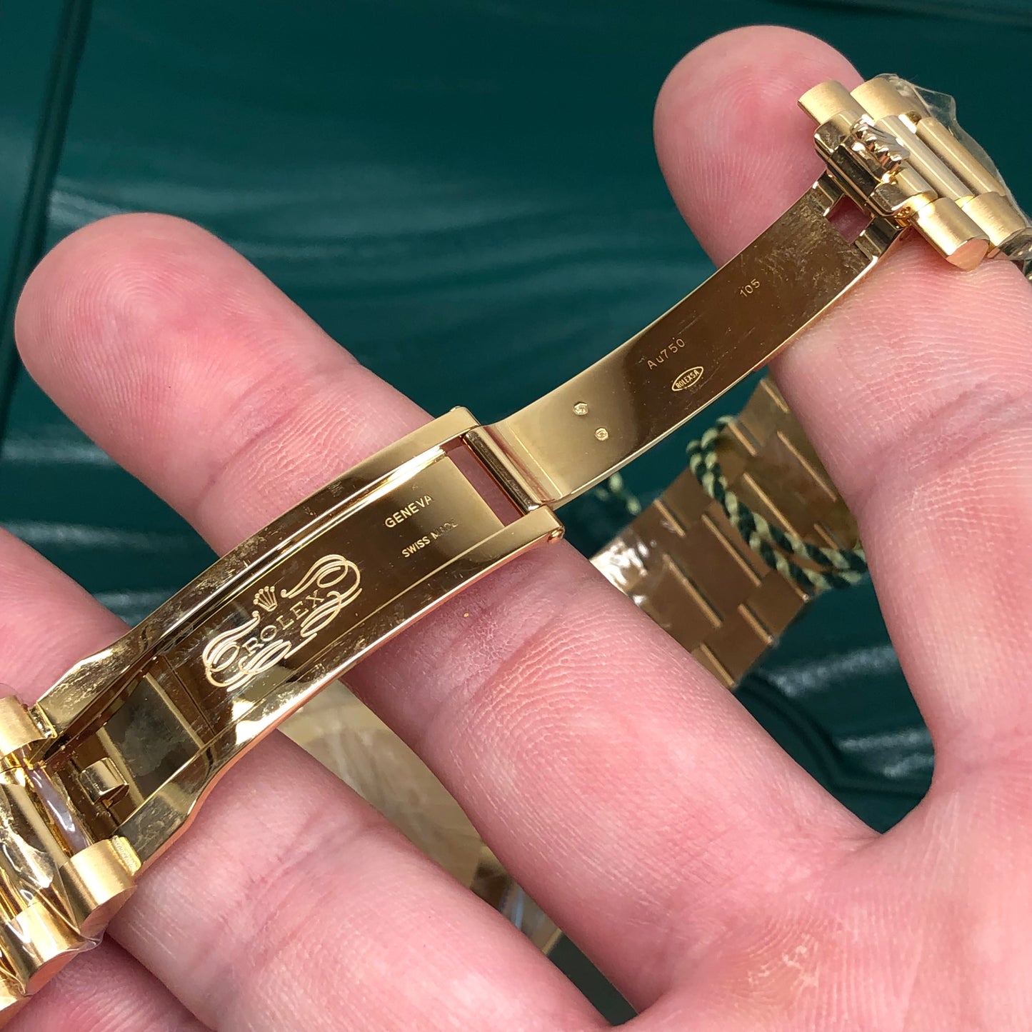2022 Rolex President Day Date 228238 18K Yellow Gold Silver Motif Wristwatch with Box and Papers - HASHTAGWATCHCO
