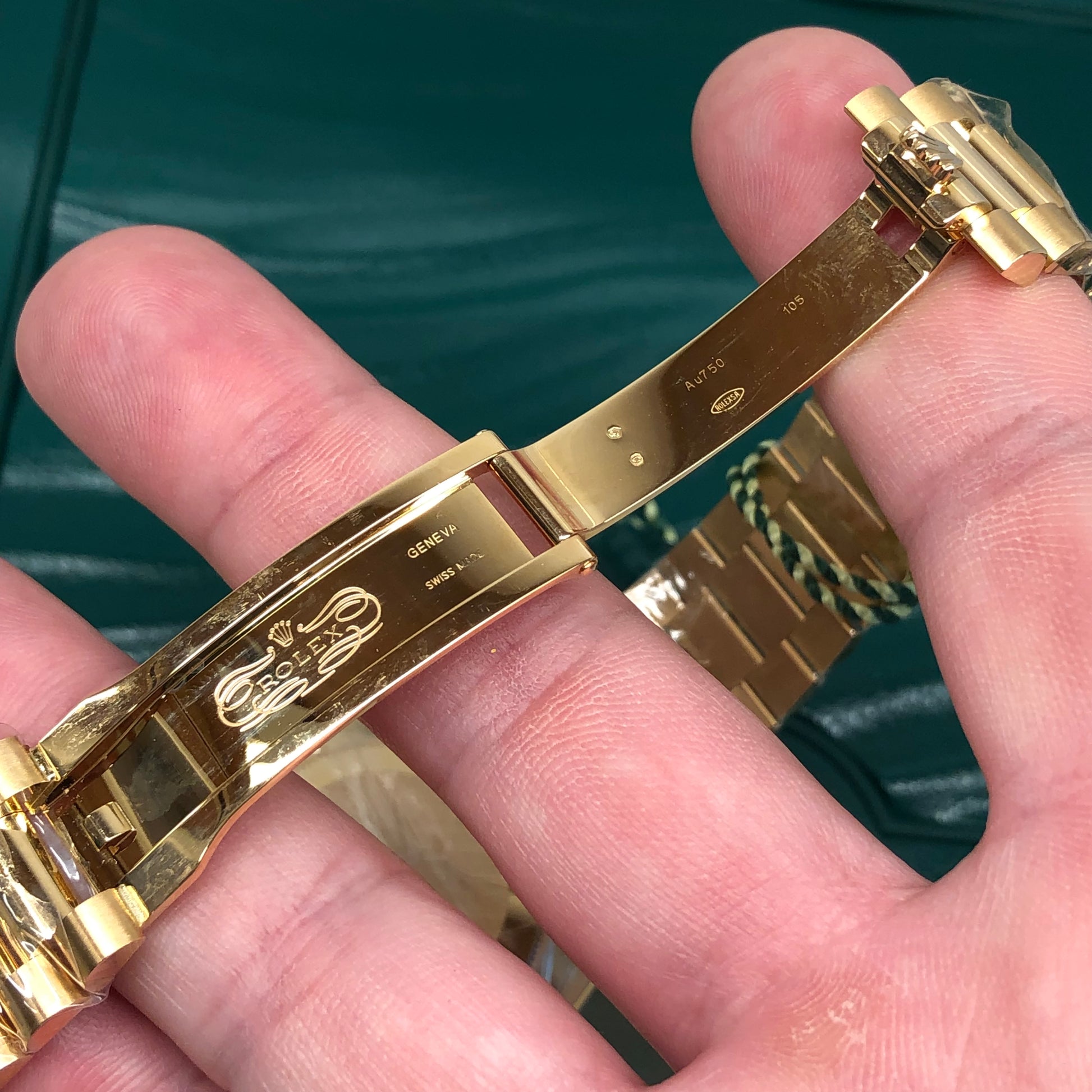 2022 Rolex President Day Date 228238 18K Yellow Gold Silver Motif Wristwatch with Box and Papers - HASHTAGWATCHCO