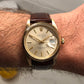 1988 Rolex Date 15037 Oyster Perpetual Silver Dial 14K Yellow Gold Wristwatch - HASHTAGWATCHCO