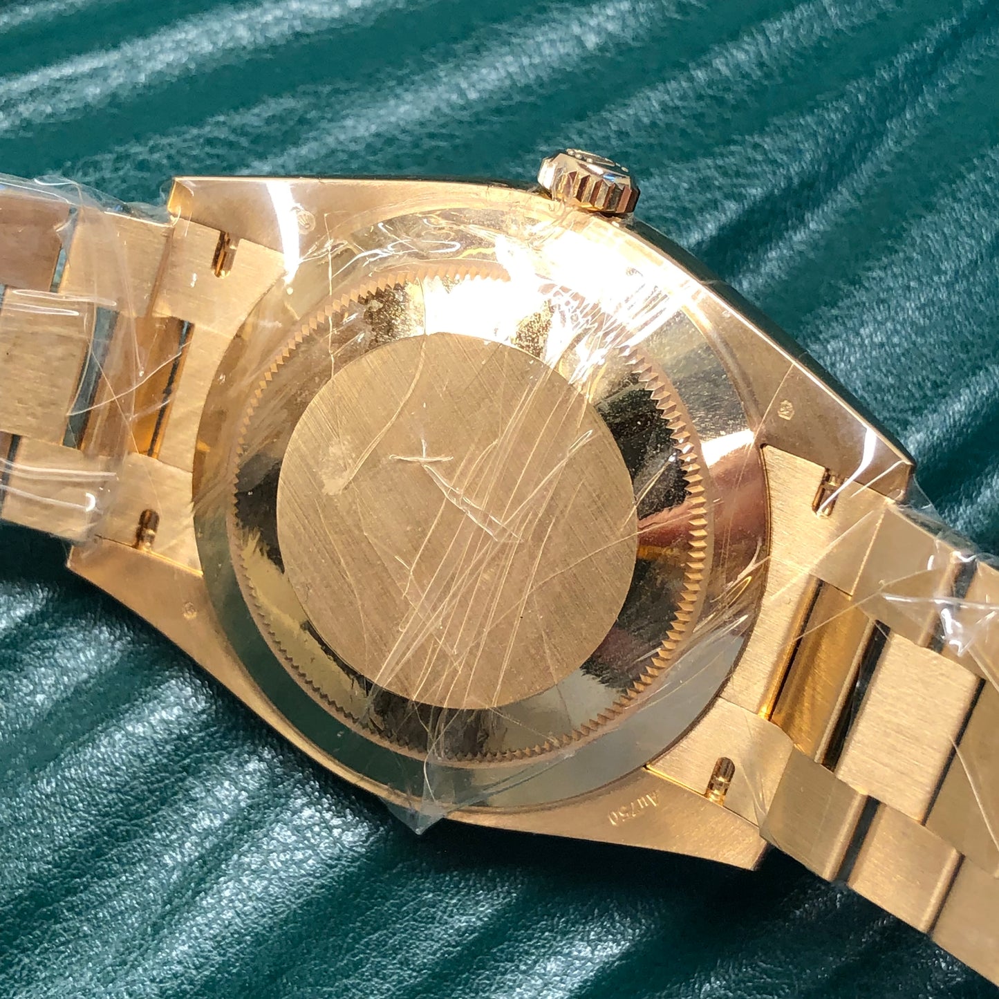 2022 Rolex President Day Date 228238 18K Yellow Gold Silver Motif Wristwatch with Box and Papers - HASHTAGWATCHCO