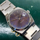 1987 Rolex Datejust Oysterquartz 17000 Tropical Purple Dial Steel Wristwatch - HASHTAGWATCHCO