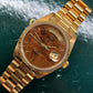 1980 Rolex President Day Date 18038 Birch Burlwood Dial Wristwatch with Papers - HASHTAGWATCHCO