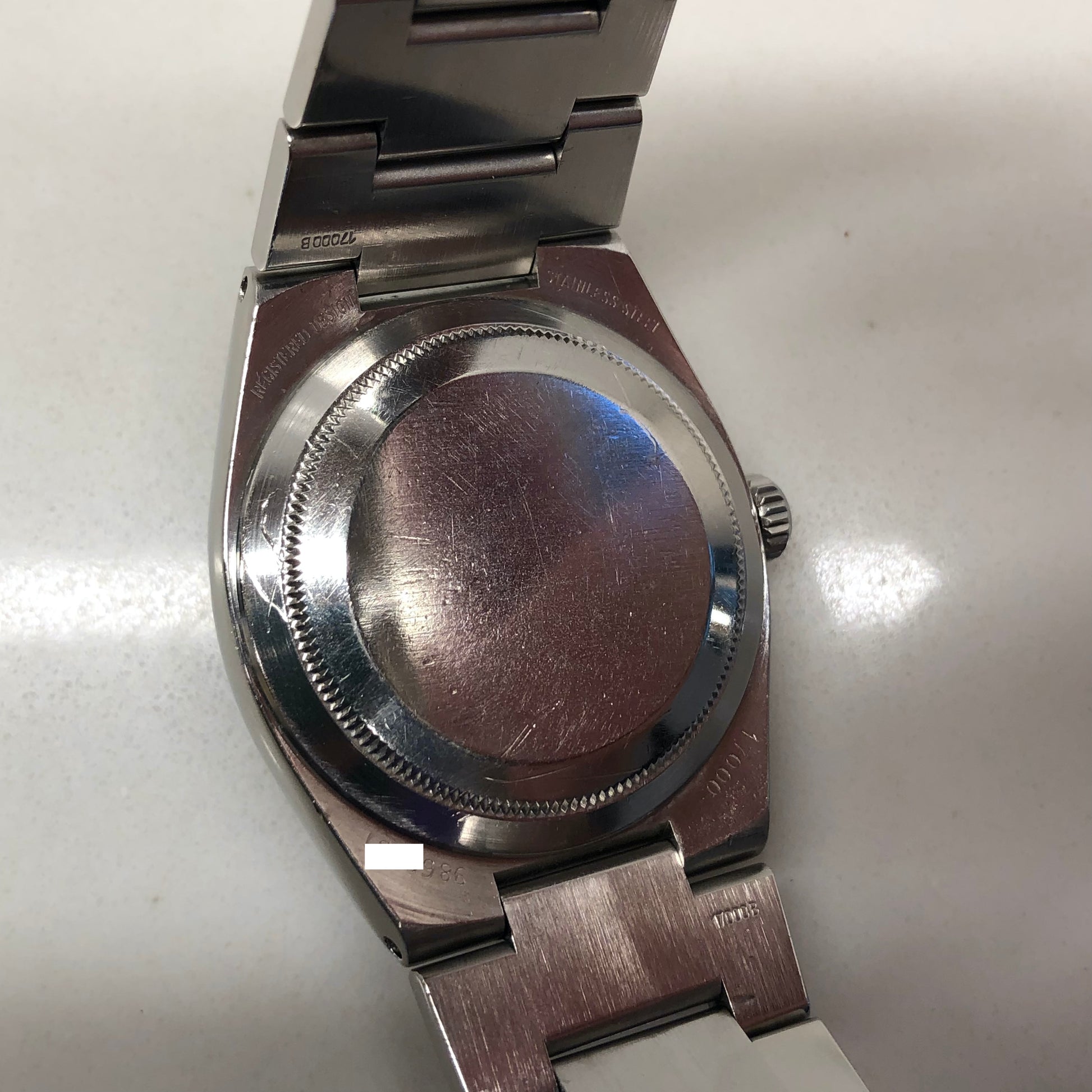 1987 Rolex Datejust Oysterquartz 17000 Tropical Purple Dial Steel Wristwatch - HASHTAGWATCHCO