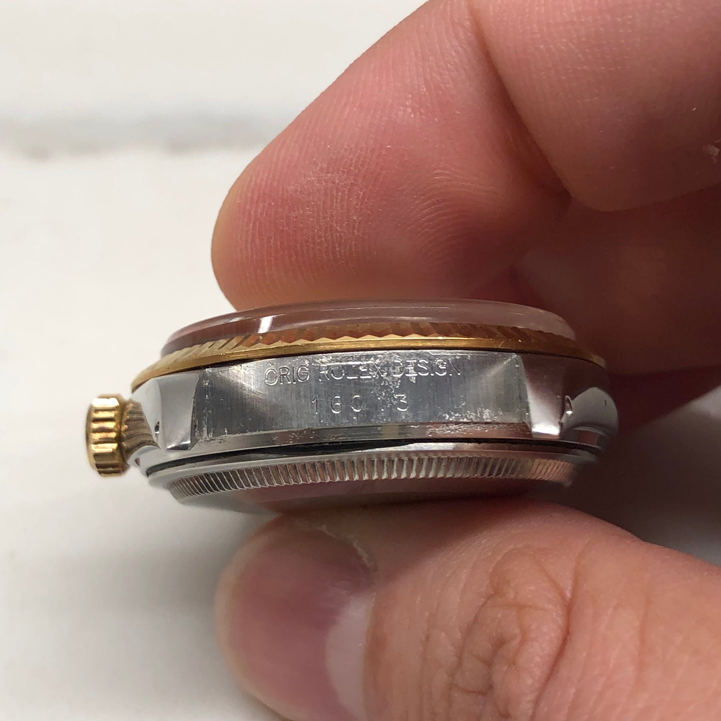 1987 Rolex Datejust 16013 White Dial Two Tone Jubilee Automatic Wristwatch