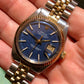 1972 Rolex Datejust 1601 Blue Mosaic Dial Two Tone Jubilee Fluted Automatic Wristwatch