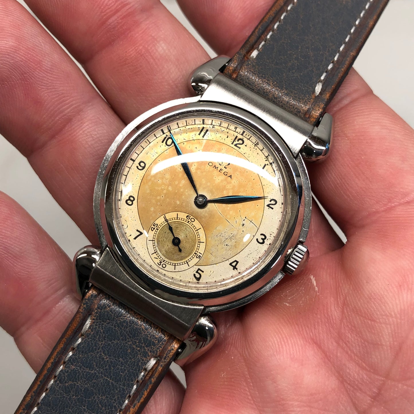 1934 Omega Scarab CK2014 Caliber 26.5 S0B T2 Art Deco Mechanical Vintage Wristwatch
