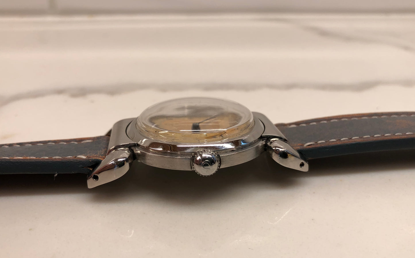 1934 Omega Scarab CK2014 Caliber 26.5 S0B T2 Art Deco Mechanical Vintage Wristwatch