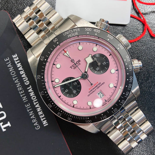 2024 Tudor Black Bay Chrono 79360N Flamingo Pink Dial Steel with Box and Papers