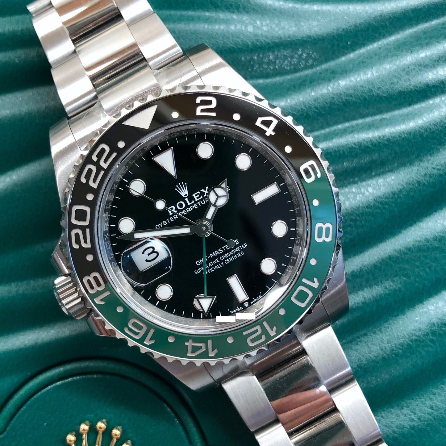 2022 Rolex GMT MASTER 126720VTNR Oyster Left Hand Wristwatch with Box and Papers Wrapped