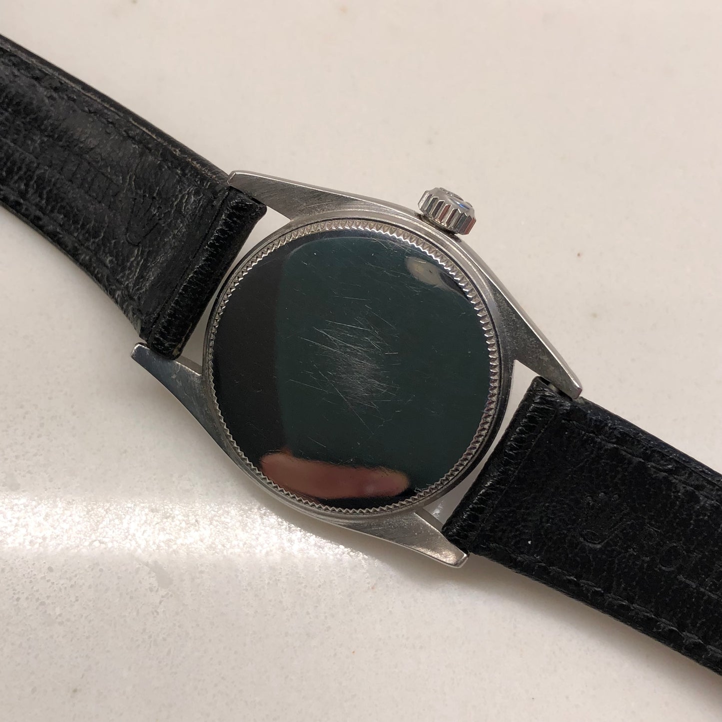 1955 Rolex Oyster Speedking 6420 Stainless Steel 31mm Precision Wristwatch with Rolex Service Card