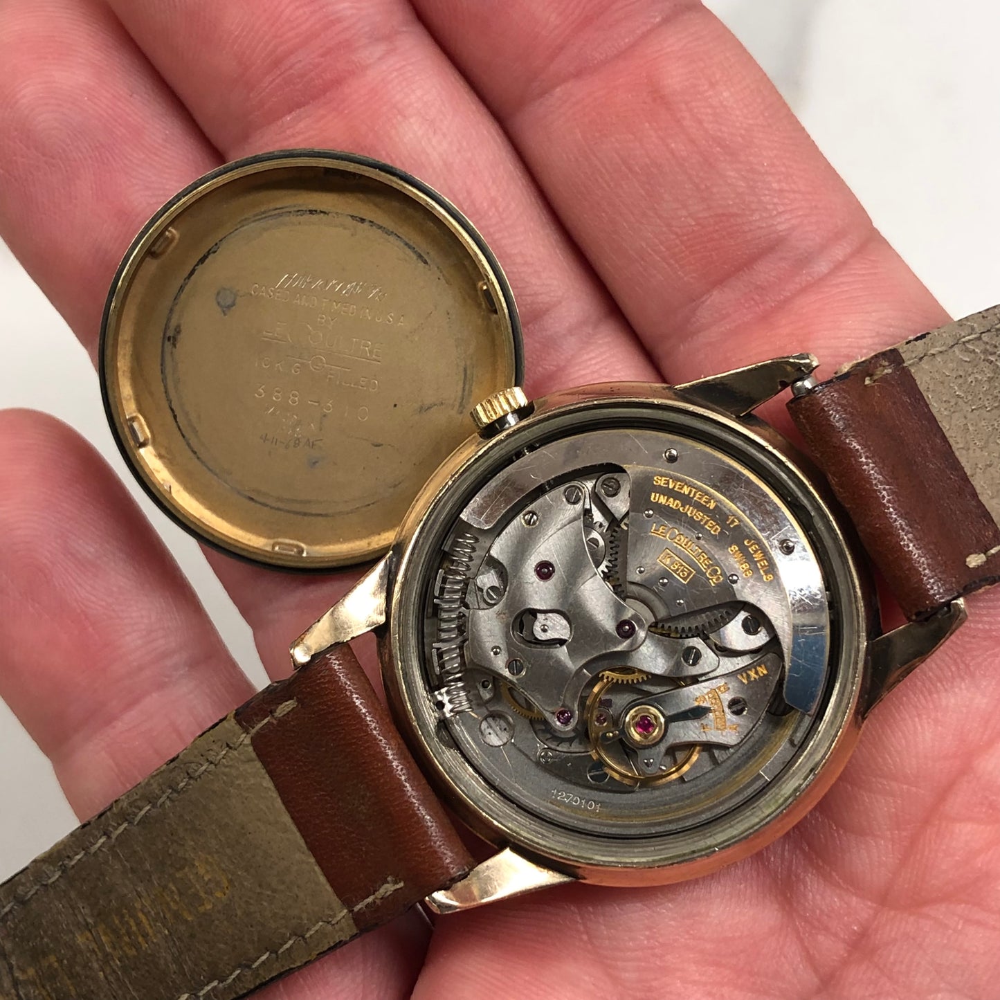 1950s LeCoultre Master Mariner Gold Filled Caliber K813 Automatic Wristwatch