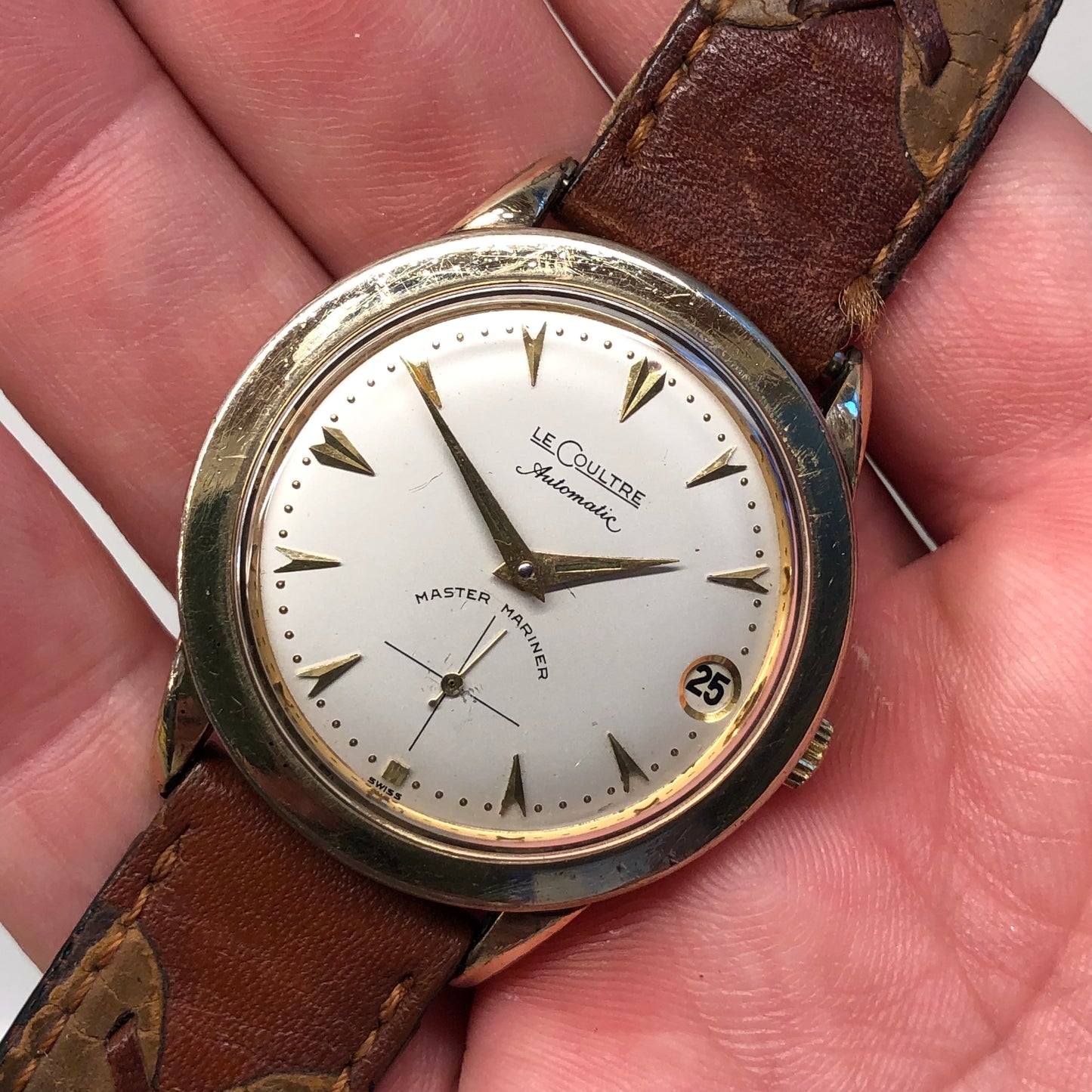 1950s LeCoultre Master Mariner Gold Filled Caliber K813 Automatic Wristwatch