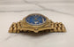 1976 Rolex President 1803 Day Date Yellow Gold Blue Diamond Dial Automatic Wristwatch - HASHTAGWATCHCO