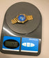 1976 Rolex President 1803 Day Date Yellow Gold Blue Diamond Dial Automatic Wristwatch - HASHTAGWATCHCO