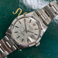 1975 Rolex Date 1501 Steel Engine Turned Oyster Silver Mosaic Dial Wristwatch