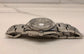 1975 Rolex Date 1501 Steel Engine Turned Oyster Silver Mosaic Dial Wristwatch