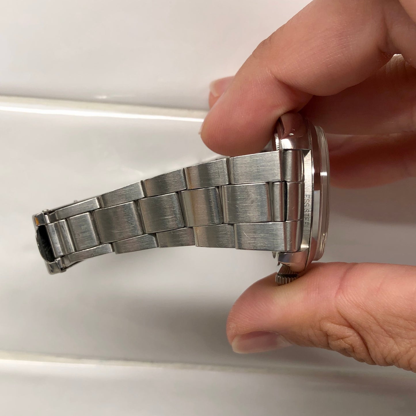 1976 Rolex Oysterdate Precision 6694 Stainless Steel Manual Wristwatch