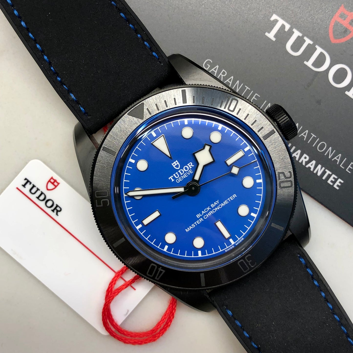 2025 Tudor Black Bay Ceramic Blue 79210CNU-0007 Automatic Wristwatch wtih Box and Papers