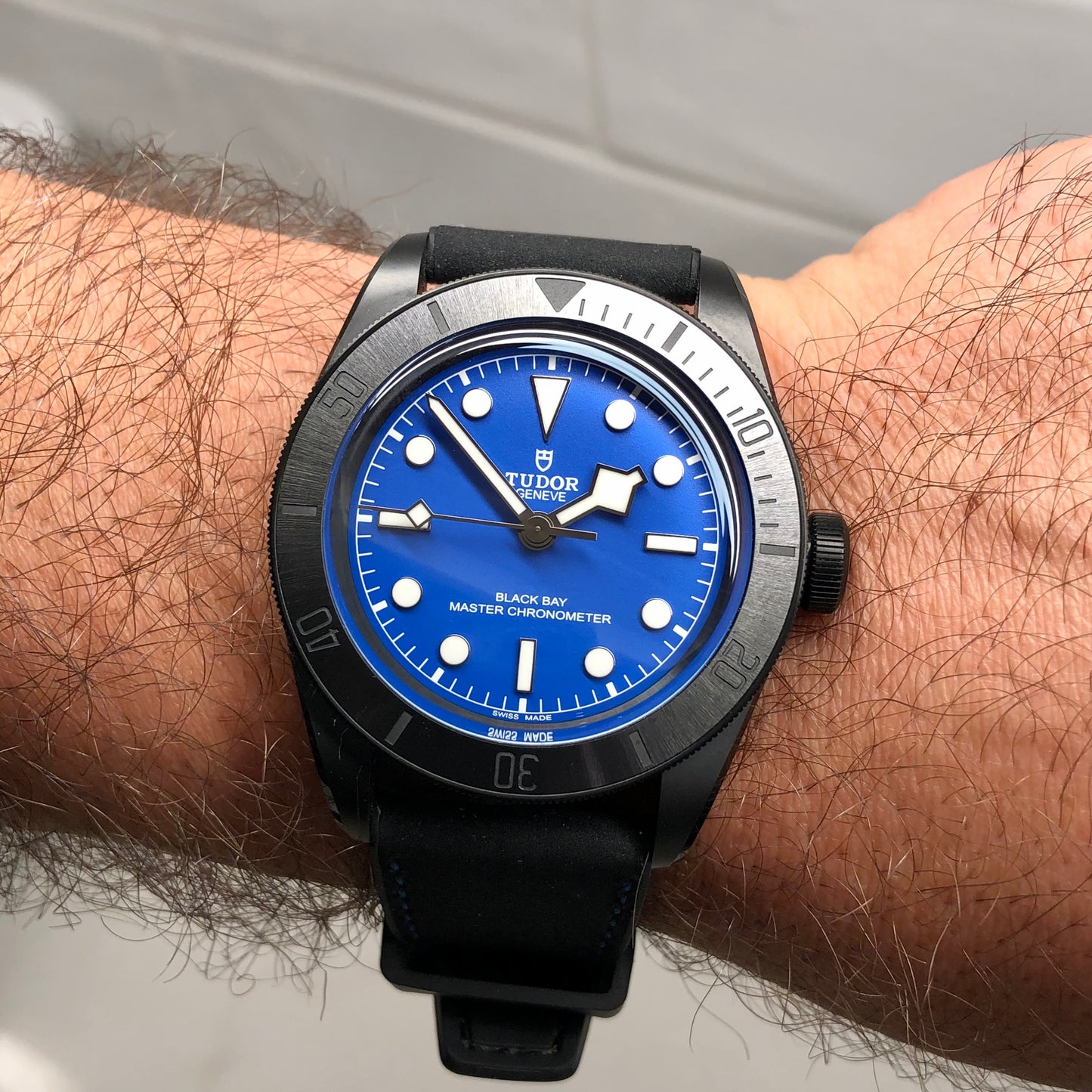 2025 Tudor Black Bay Ceramic Blue 79210CNU-0007 Automatic Wristwatch wtih Box and Papers