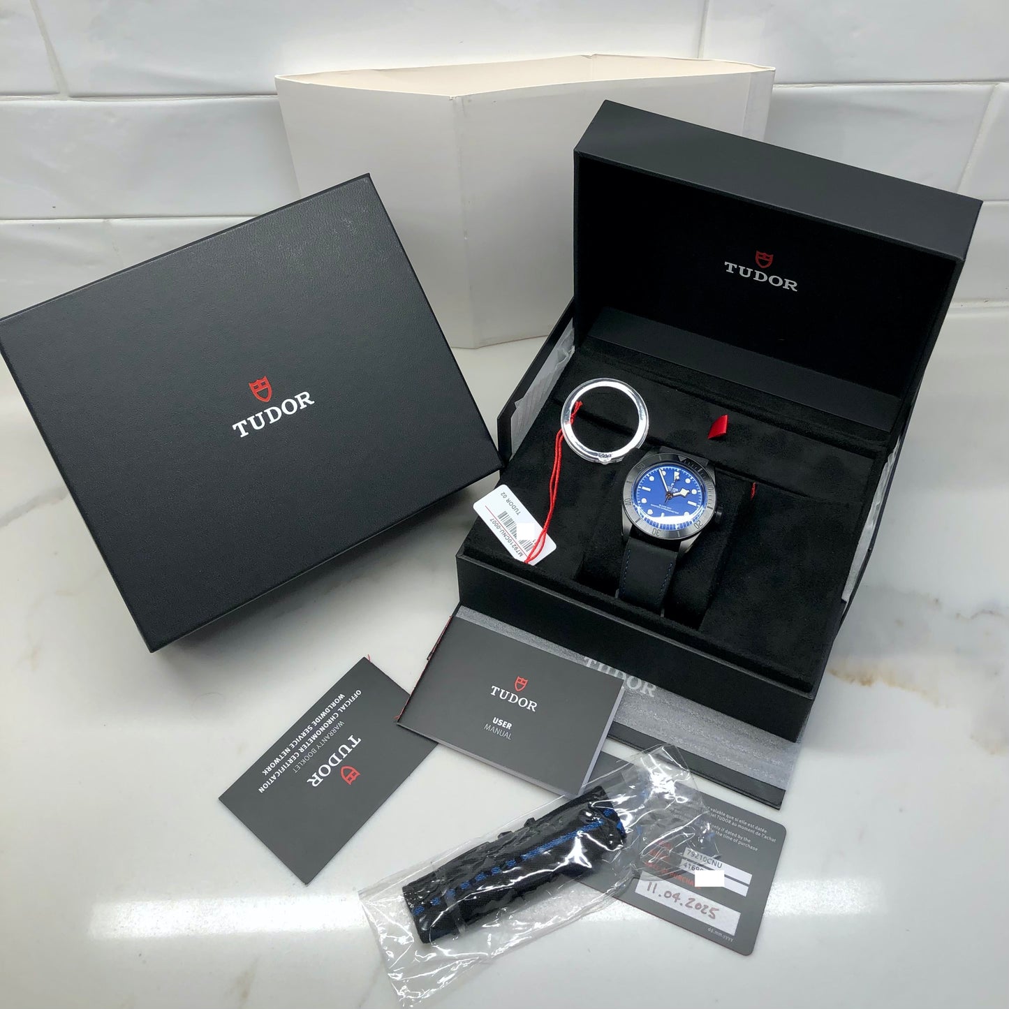 2025 Tudor Black Bay Ceramic Blue 79210CNU-0007 Automatic Wristwatch wtih Box and Papers