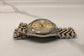 1986 Rolex Datejust 16013 Champagne Two Tone Jubilee Automatic Wristwatch