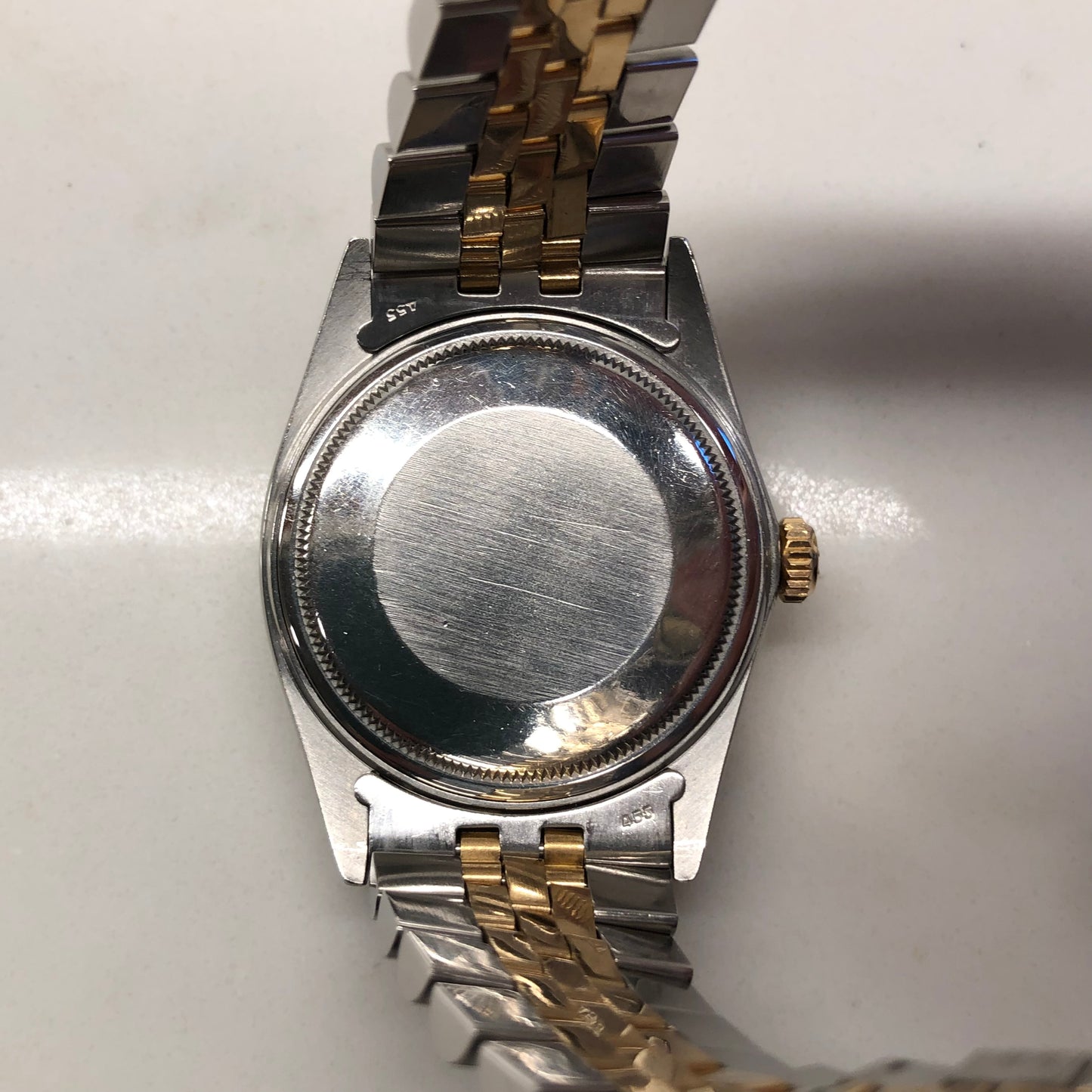 1986 Rolex Datejust 16013 Champagne Two Tone Jubilee Automatic Wristwatch
