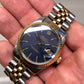 1987 Rolex Datejust 16013 Blue Violet Dial Two Tone Jubilee Automatic Wristwatch