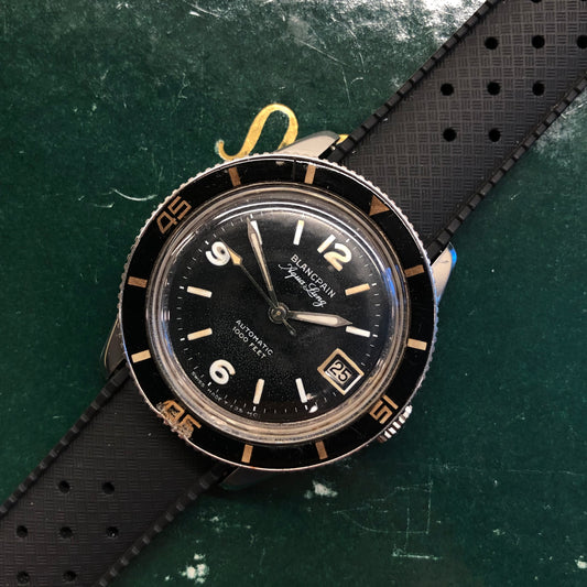 1960s Vintage Blancpain Aqualung Automatic Bakelite Wristwatch