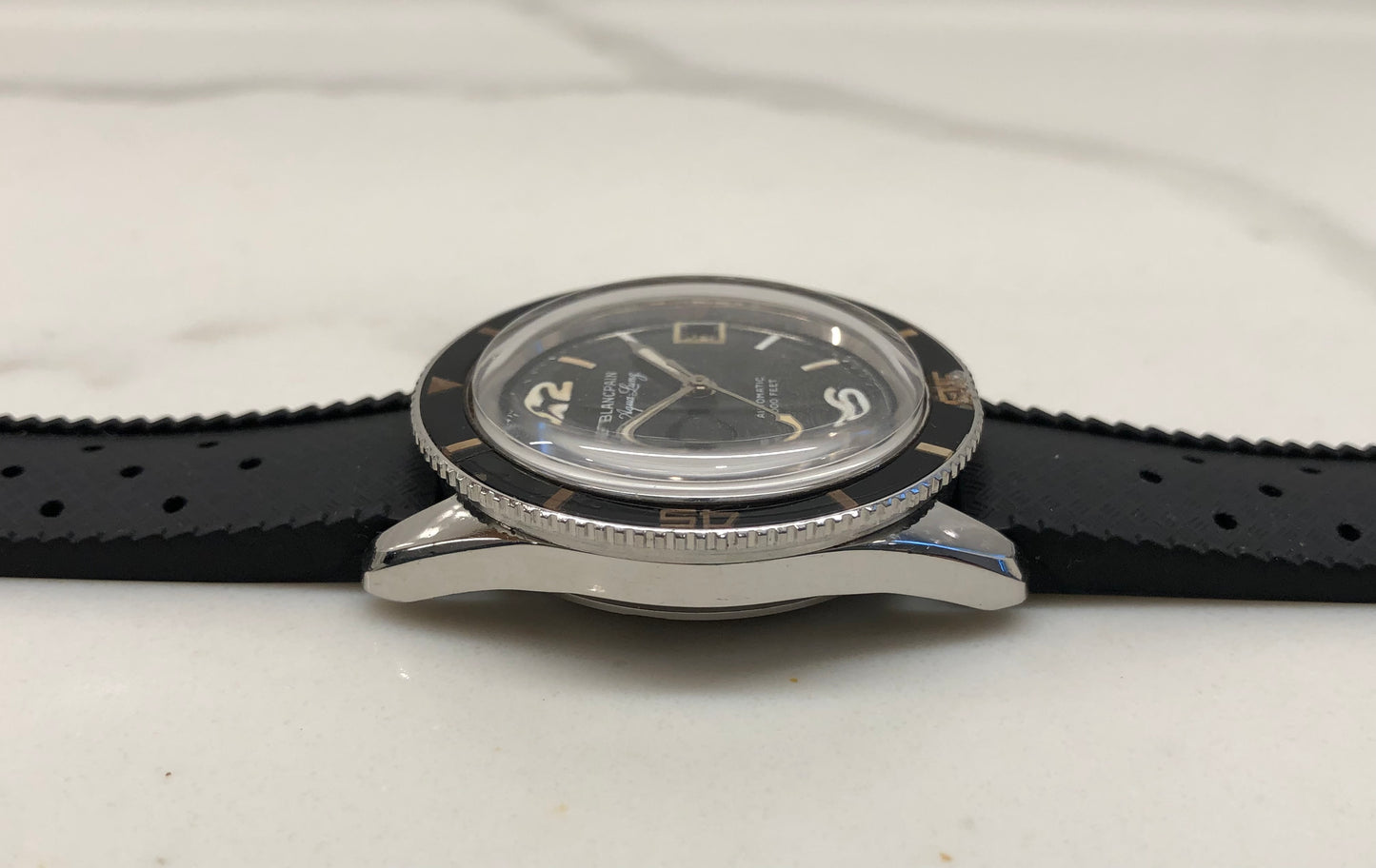 1960s Vintage Blancpain Aqualung Automatic Bakelite Wristwatch