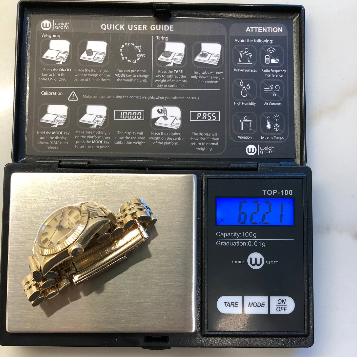 1979 Rolex Oyster Perpetual 6719 14K Yellow Gold Ladies Jubilee Bracelet Automatic Wristwatch