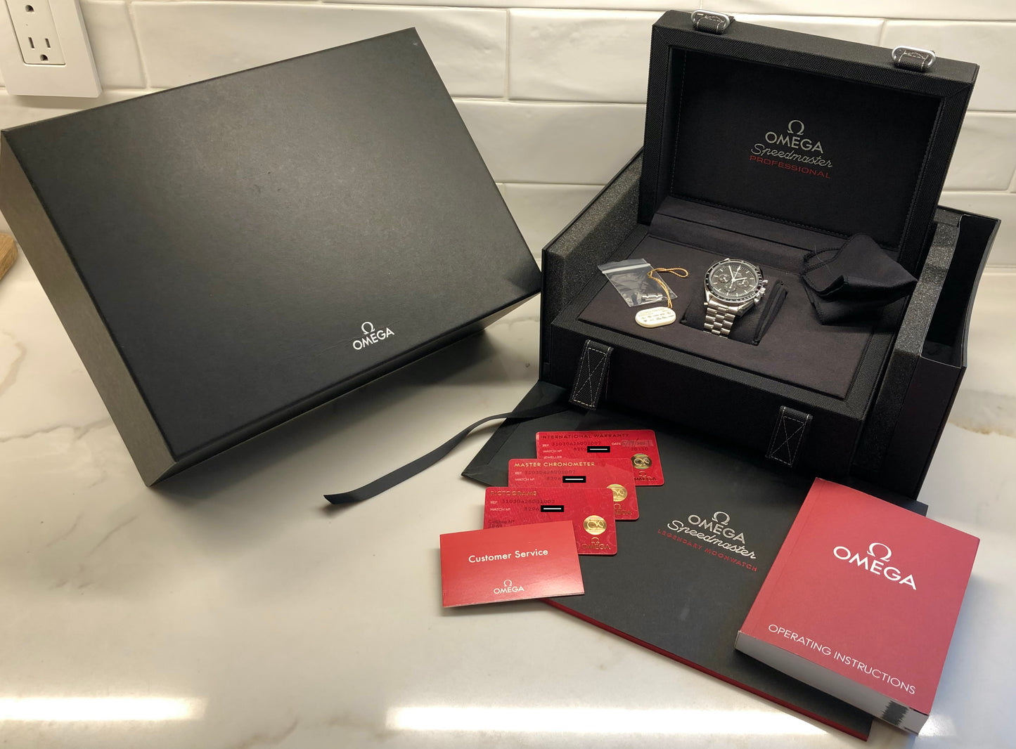 2021 Omega Speedmaster Moonwatch 310.30.42.50.01.002 Co-Axial Master 42mm Wristwatch with Box Papers - Hashtag Watch Company