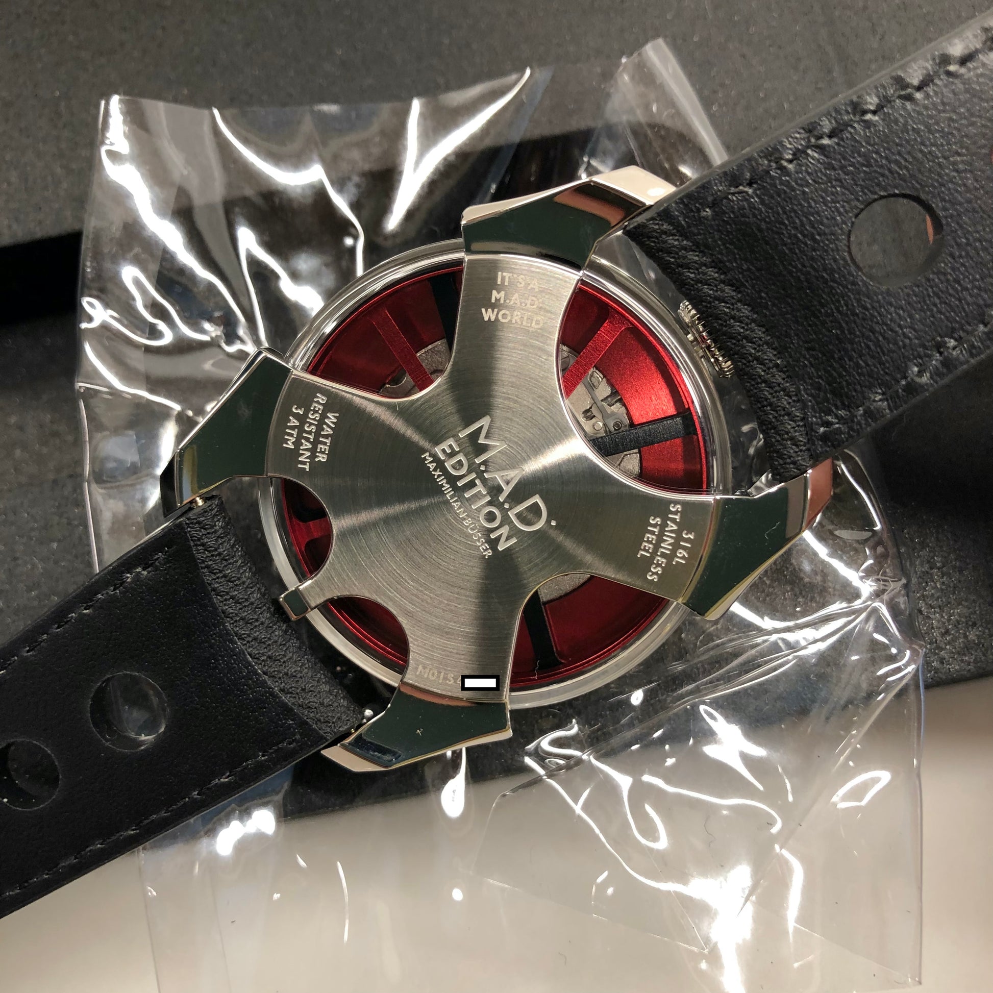 2022 MB&F M.A.D Edition MAD 1 RED 42mm Skeleton Stainless Steel Automatic Wristwatch Unworn - Hashtag Watch Company