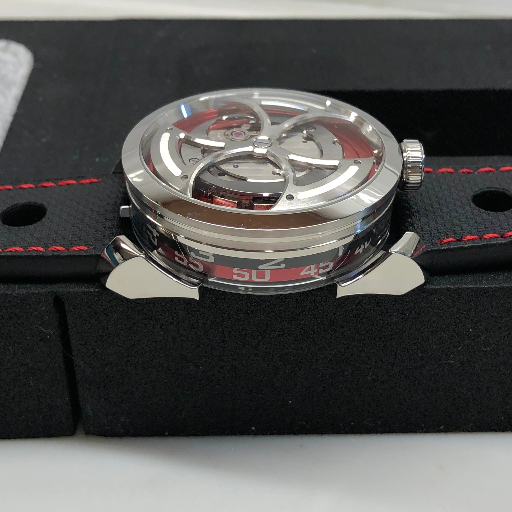 2022 MB&F M.A.D Edition MAD 1 RED 42mm Skeleton Stainless Steel Automatic Wristwatch Unworn - Hashtag Watch Company