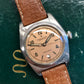 1944 Rolex Bubbleback 2940 Salmon Arabic Dial Steel Automatic Chronometer Wristwatch