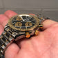 1990s Omega Speedmaster Reduced 175.00.33 Chronograph Steel and Gold Automatic Wristwatch - HASHTAGWATCHCO