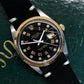 1988 Rolex Date 15003 Two Tone Black Diamond Dial Automatic Wristwatch