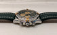 1990s Breitling Callisto B11045 Green Chronograph Caliber 1873 Manual Wind Wristwach - HASHTAGWATCHCO