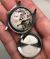 1957 Rolex Oyster Perpetual 6565 Two Tone Engine Turned Bezel Automatic Wristwatch