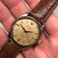 1957 Rolex Oyster Perpetual 6565 Two Tone Engine Turned Bezel Automatic Wristwatch