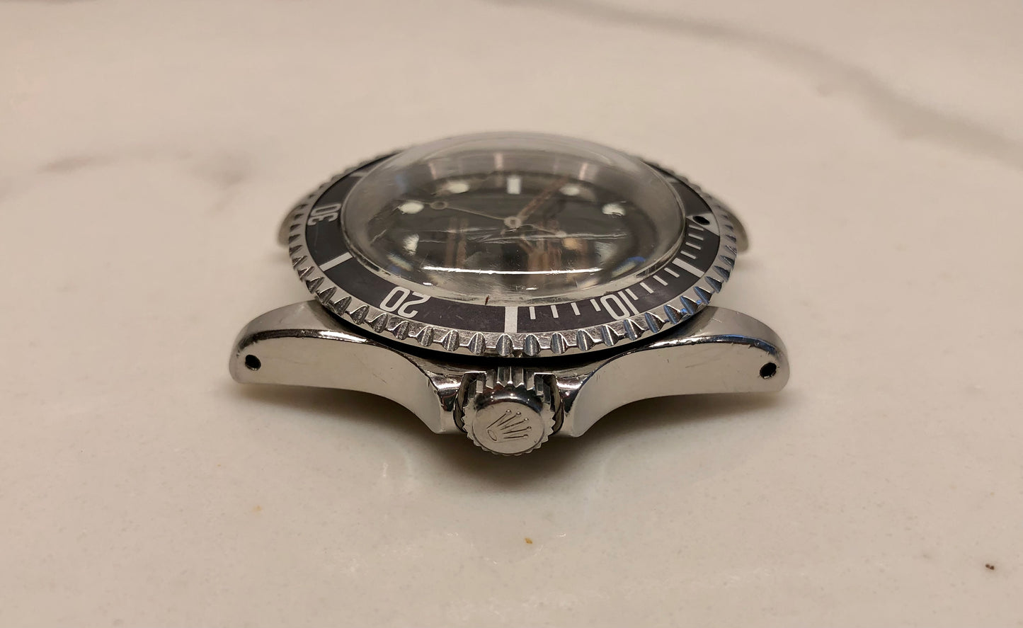 1965 Rolex Submariner 5513 Gilt Dial Meters First Long 5 Insert Steel Automatic Wristwatch