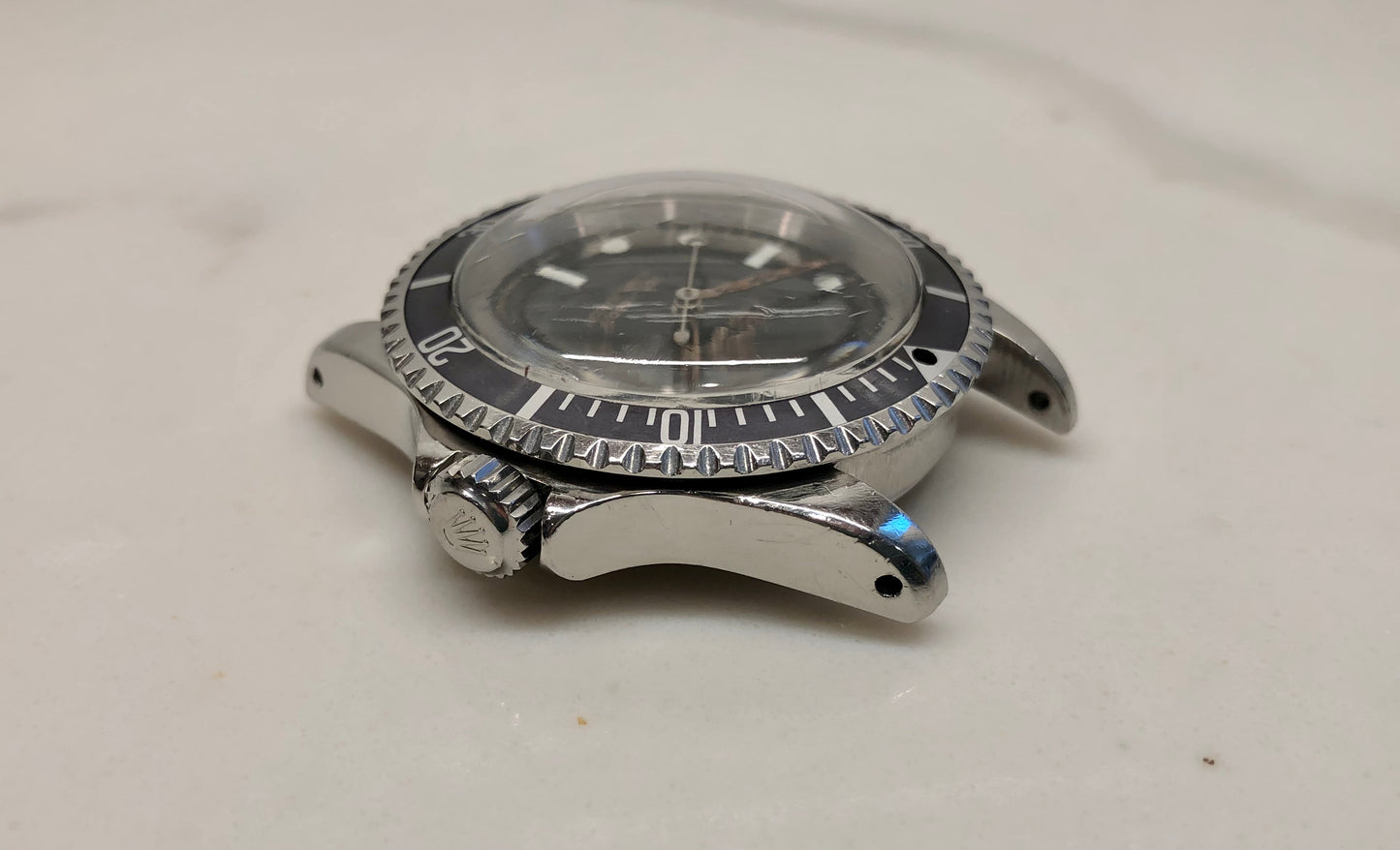 1965 Rolex Submariner 5513 Gilt Dial Meters First Long 5 Insert Steel Automatic Wristwatch