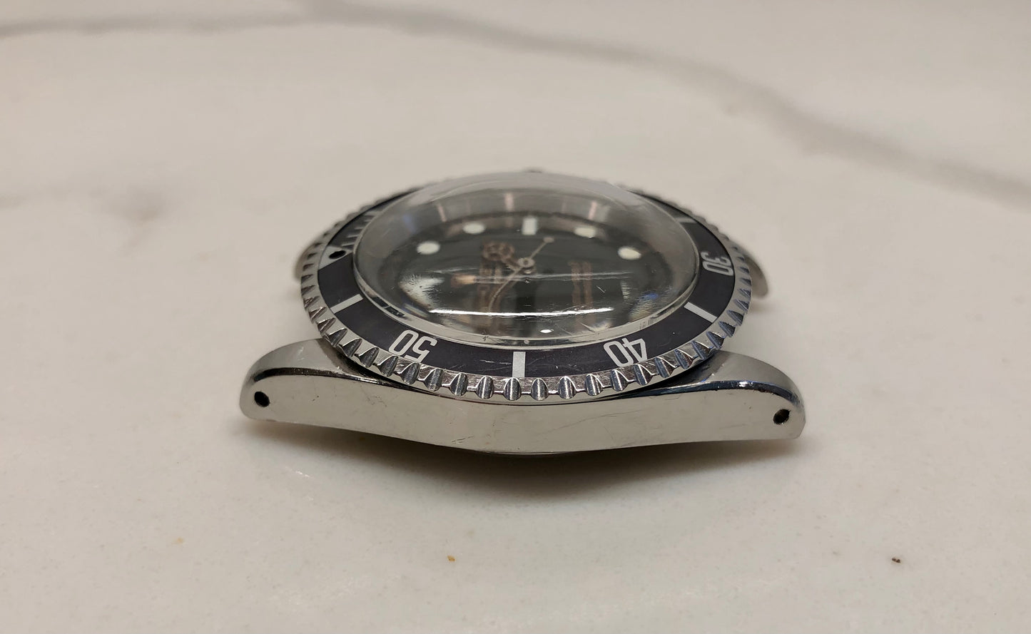 1965 Rolex Submariner 5513 Gilt Dial Meters First Long 5 Insert Steel Automatic Wristwatch