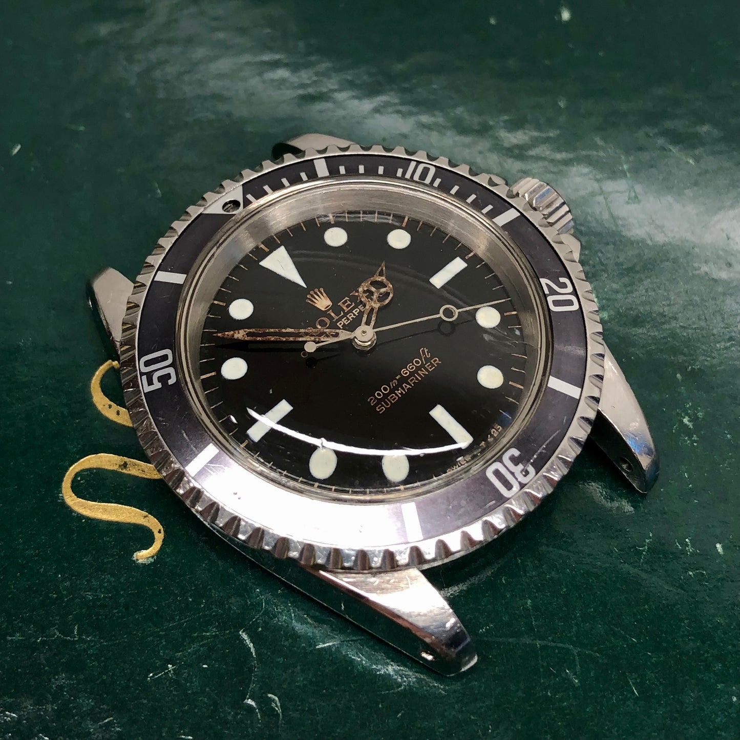 1965 Rolex Submariner 5513 Gilt Dial Meters First Long 5 Insert Steel Automatic Wristwatch