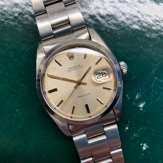 1961 Rolex OysterDate Precision 6694 Stainless Steel Manual Wristwatch - Hashtag Watch Company